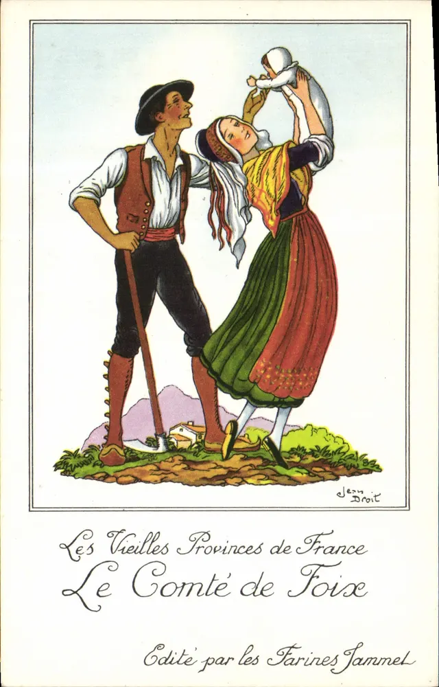 Die alten Provinzen Frankreichs — Das Fürstentum Foix — Verlag von Farines Jammet - Vorderseite