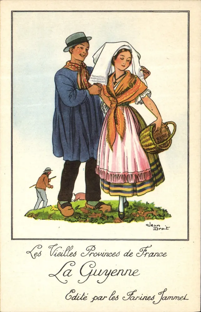 Die Guyenne — Die alten Provinzen Frankreichs — Verlag von Farines Jammet - Vorderseite