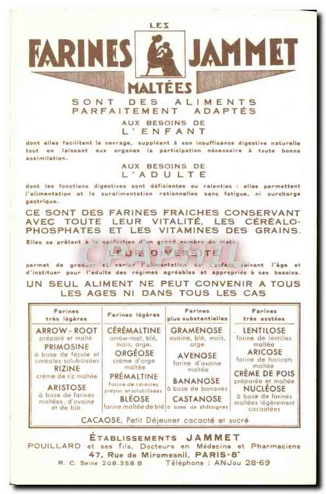 Die alten Provinzen Frankreichs — Die Franche-Comté — Herausgeber: les Farines Jammet - Rückseite