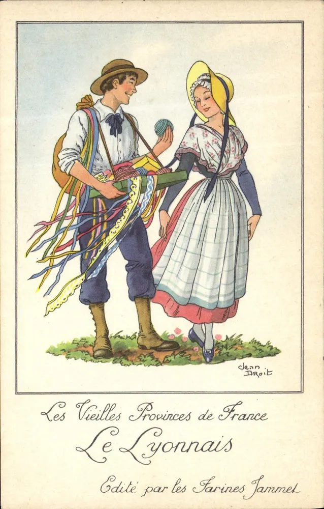 Die alten Provinzen Frankreichs — Le Lyonnais — Verlag von Farines Jammet - Vorderseite