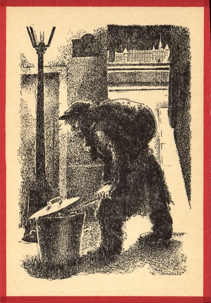 Entre os Mendigos — Paris — A Pluma de Madrazo - Frente