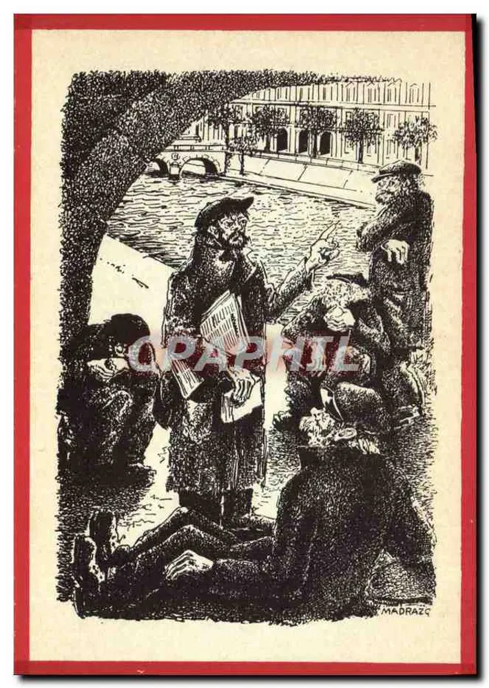 Entre os mendigos — Paris — desenho de Madrazo - Frente