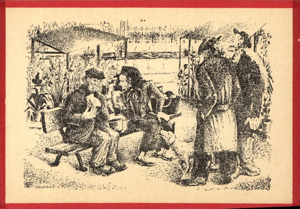 Bei den Bettlern — Paris — La plume de Madrazo - Vorderseite