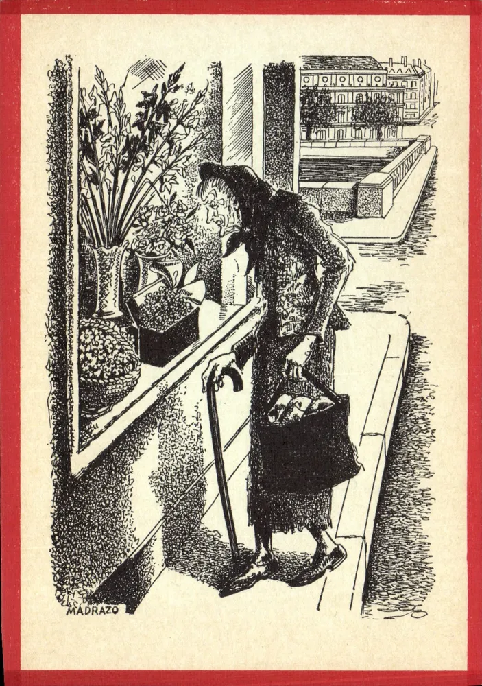Blumenverkäuferin — Paris — Madrazo - Vorderseite