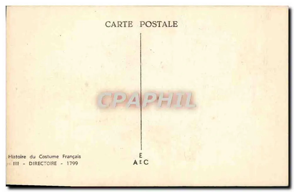 Kostüm des Direktoriums — Geschichte des französischen Kleidungsstils — III - 1799 - Rückseite