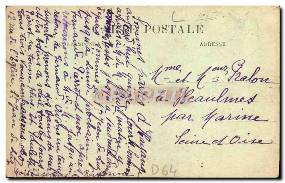 La Côte basque — St-JEAN-de-LUZ — Falaises de Socoa à marée basse — éditeur : La Côte basque, n° 3137 - Rückseite