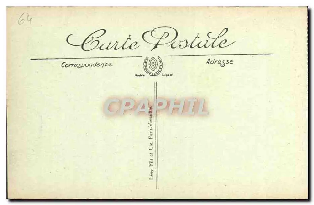 Biarritz — Ein Stück der Strandpromenade. Hotels Régina und Palais — LL. Nr. 269 - Rückseite
