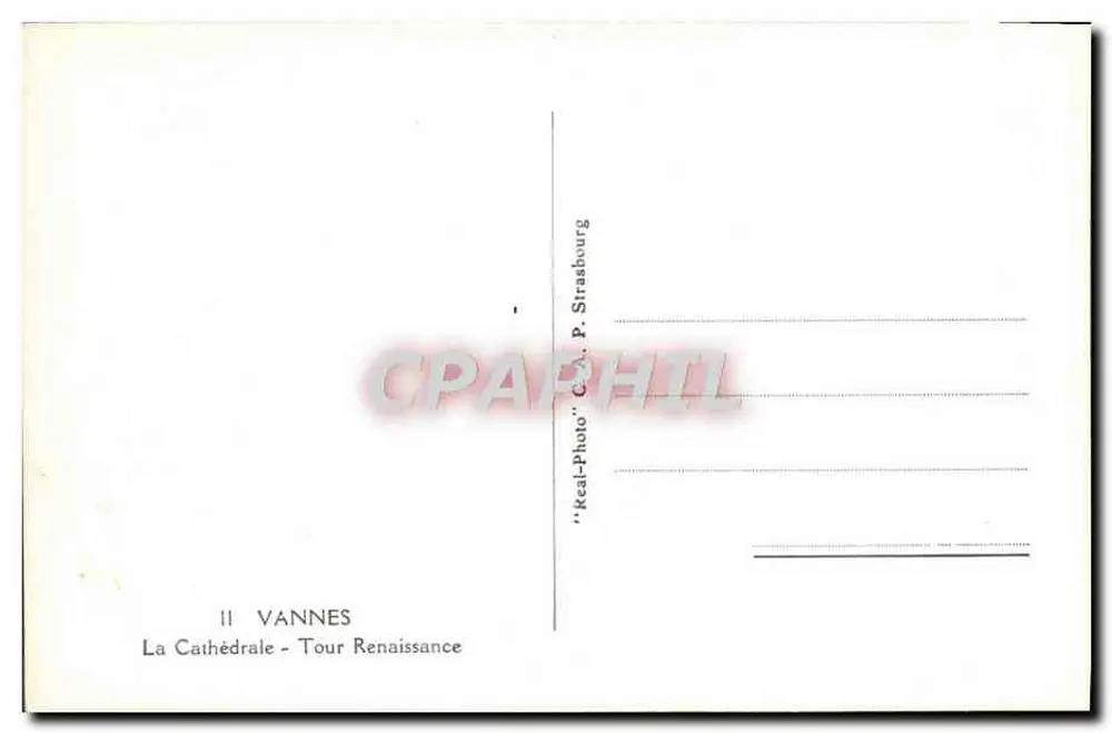 Vannes - A Catedral - Torre Renascentista — editor L'APS - Verso