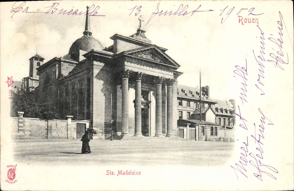 Église Sainte-Madeleine — Rouen — Imprimerie Paris - Frente