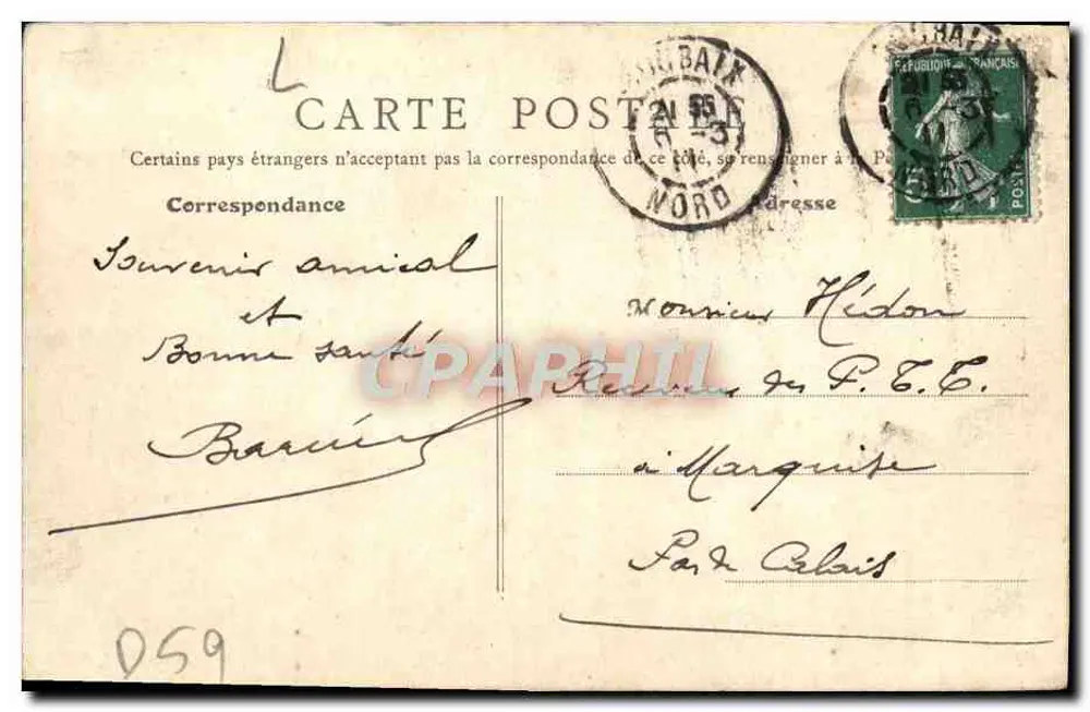 Roubaix (Nord) — Das neue Rathaus in Bau — Roubaix (Nord) 405 - Rückseite