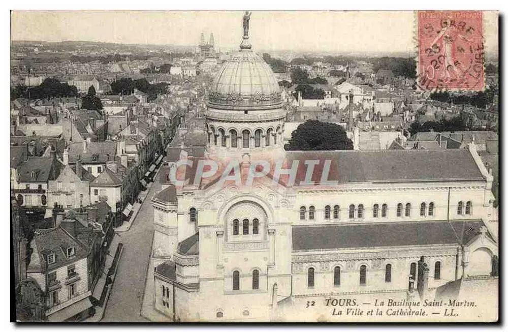Tours — Die Basilika Saint-Martin und die Kathedrale — LL. — n°32 - Vorderseite