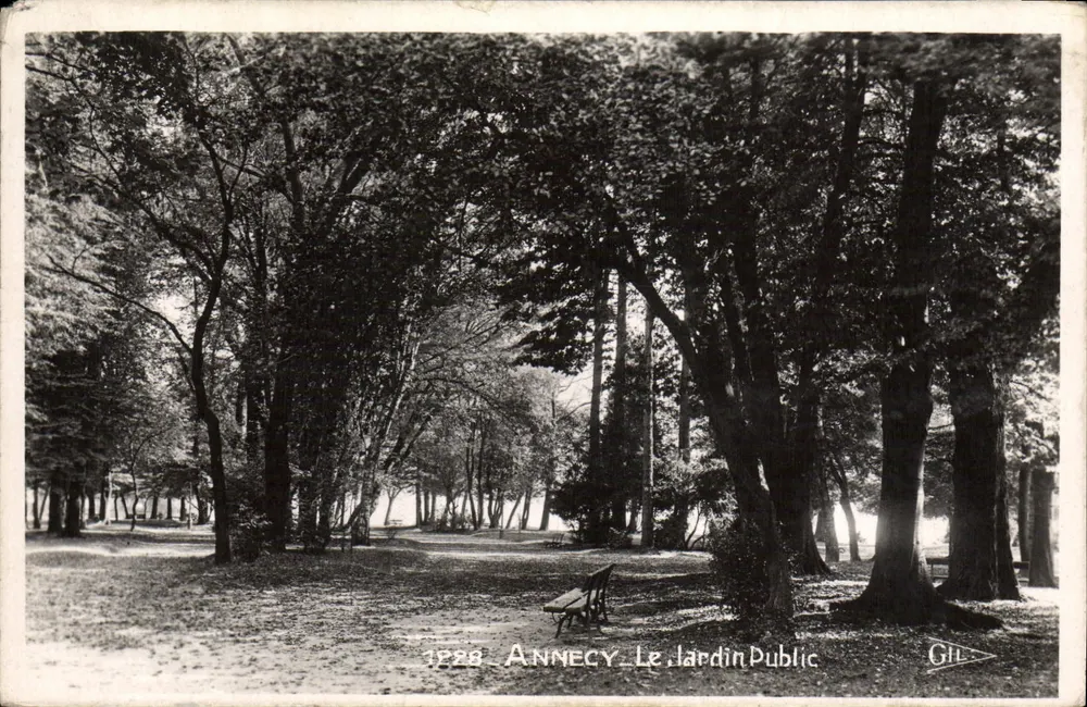 Annecy — O Jardim Público — Edição GIL n°1828 - Frente