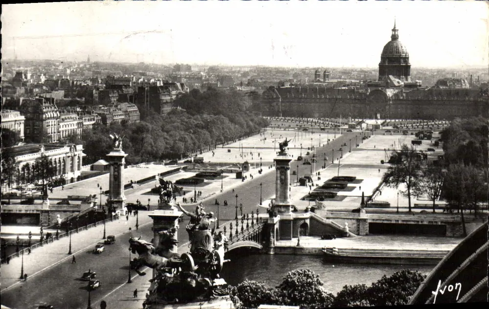 Ansicht von Paris — Pont Alexandre III und die Invaliden — Éditions Jvonn, n° 207 - Vorderseite
