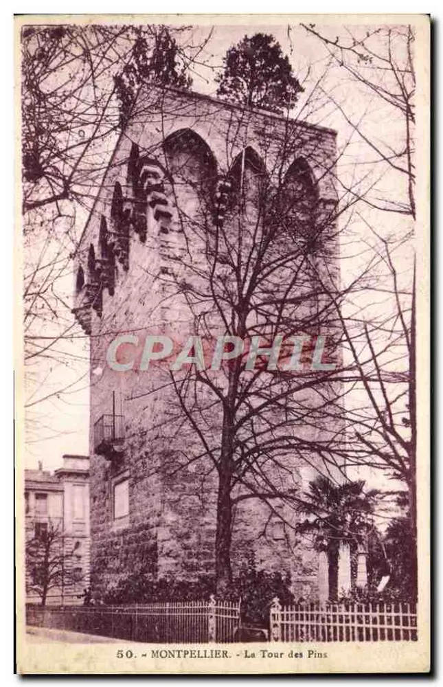 Montpellier — La Tour des Pins — éditeur Photo-Impr. de la Cité d'Art - Frente