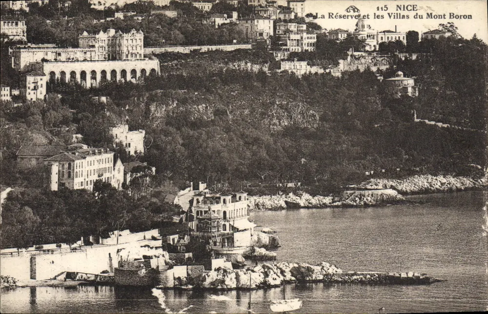 Die Réservé und die Villen des Mont Boron — Nice — Verlag C.P. Alpes-Maritimes - Straßburg, n° 115 - Vorderseite