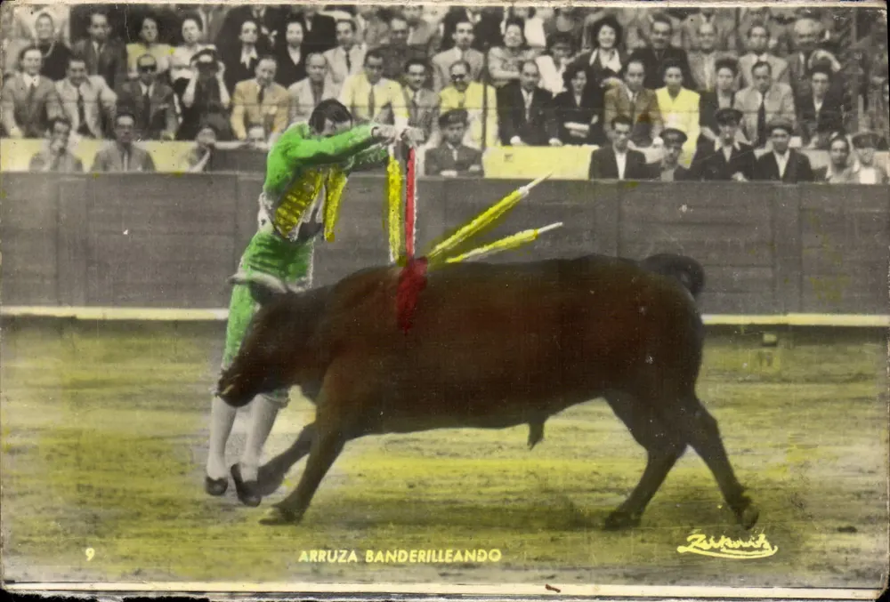 Arruza banderillando — scena di torneo — Zerkowitz, n°9 - Recto