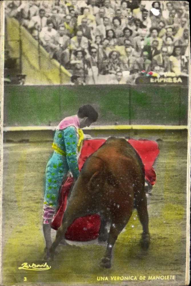 Una Verónica de Manolete — espetáculo de tauromaquia — Zerkowitz, n°3 - Frente