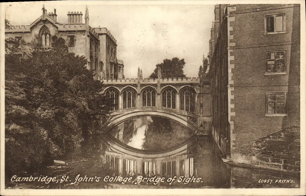Cambridge, St. John's College, Bridge of Sighs — Frith's, n° 60857 - Vorderseite