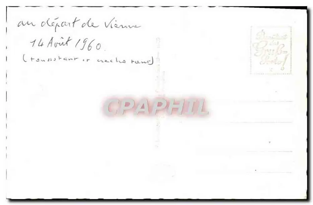 Kurstadt Baden bei Wien — Kurhaus — n° 70037 - Rückseite