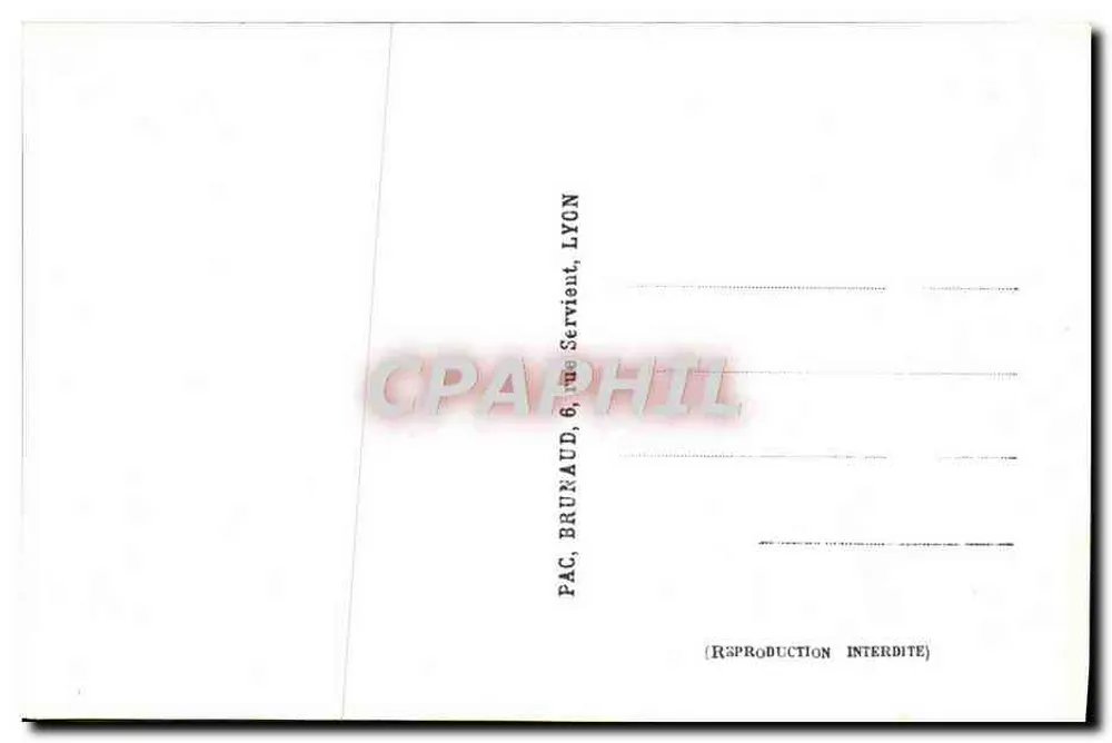 Thonon-les-Bains — Castelo de Ripailla — editor Pac, Bruxaud, 6 rue Servient, Lyon - Verso