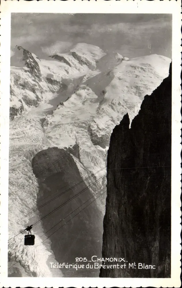 Teleférico do Brévent e Mont Blanc — Chamonix — n°205 - Frente