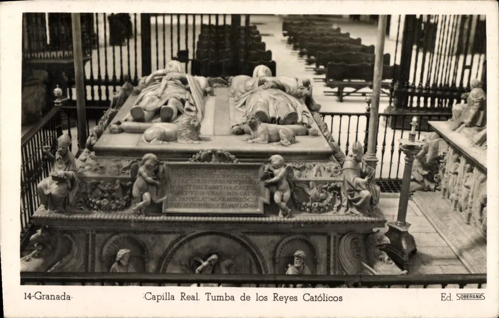 Capilla Real. Tumba de los Reyes Católicos — Granada — Ed. SOBERANA - Recto