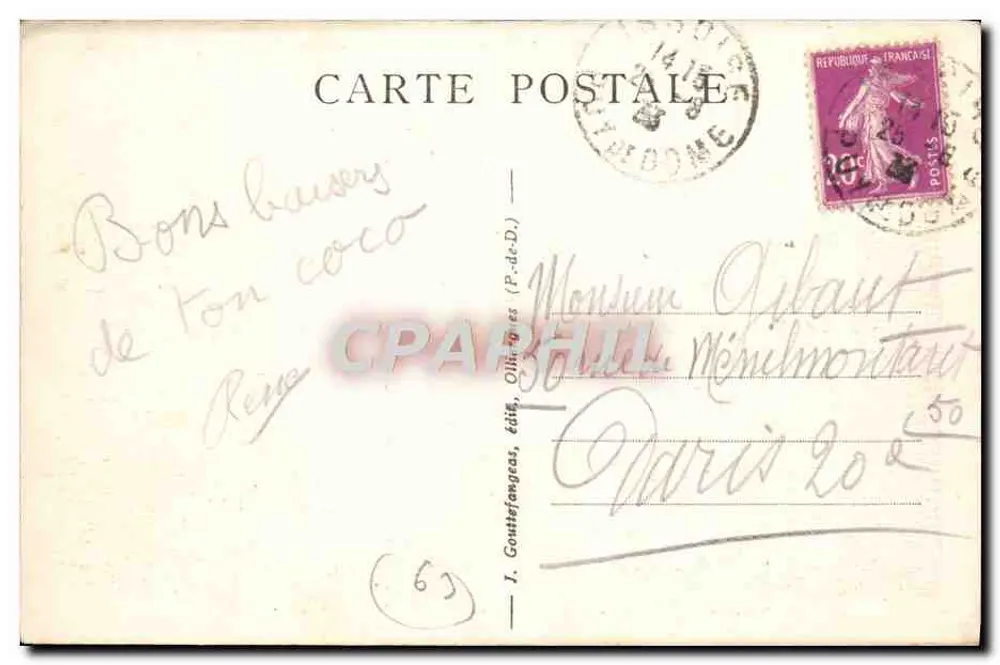 Saint-Nectaire à Issoire — Verrières e seu Dîck — Rota Termal da Auvergne - Verso