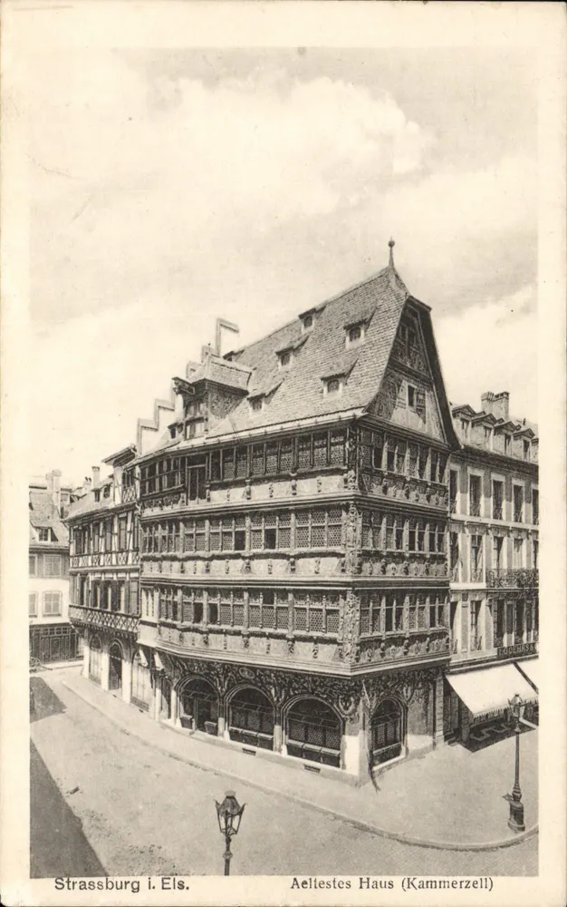 Strassburg i. Els. — Aëlliestes Haus (Kammerzell) — Verleger unbekannt - Vorderseite