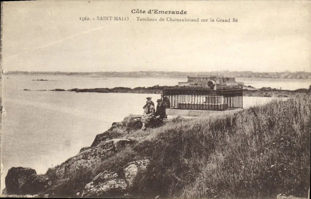Emerald Coast — Grabmal von Chateaubriand am Grand Bé — Saint-Malo - Vorderseite