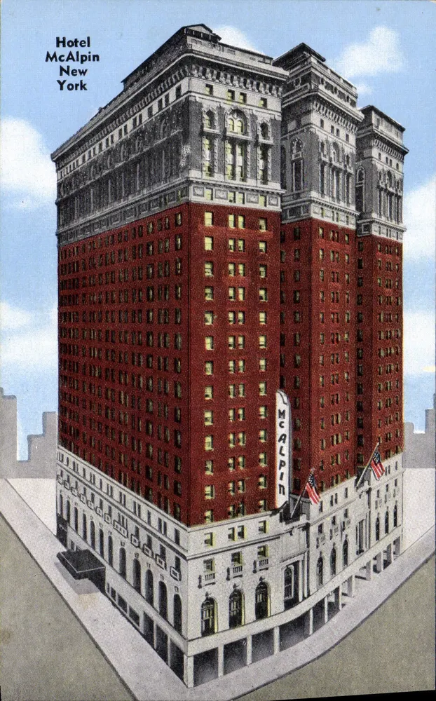 Hotel McAlpin — Nova Iorque — Tisch Co. Milwaukee - Frente