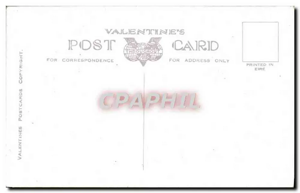 Lago com barco — vista pitoresca — Cartas de Valentines - Verso