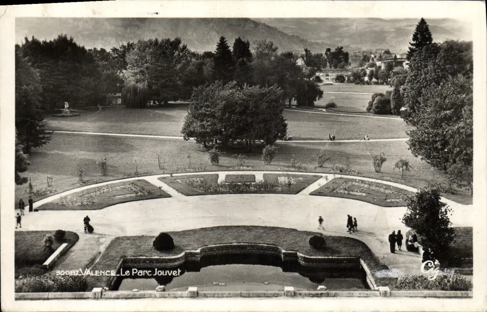 Valence - O Parque Jouvet — edição La Cigogne, Grenoble, n° 3000B - Frente