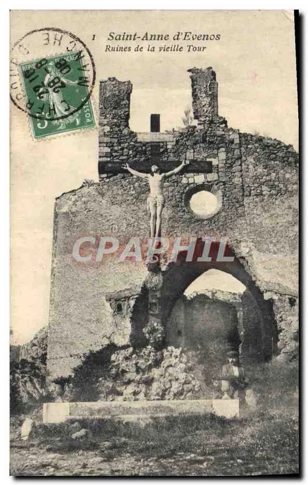 Sainte-Anne d'Evenos — Ruinen der alten Turm — Unbekannter Verlag, Serie 1 - Vorderseite