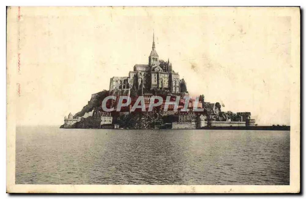Mont Saint-Michel — Allgemeiner Blick — Westseite — Edition des Monuments Historiques - Vorderseite