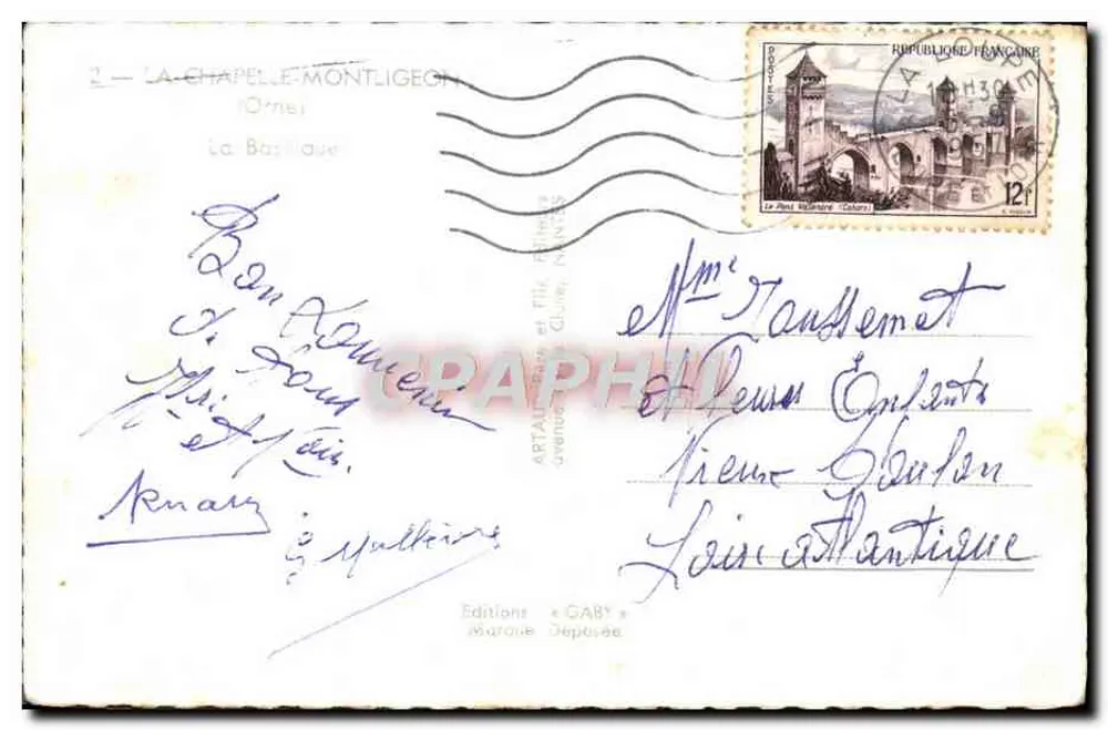 La Chapelle-Montligeon — editor Gaby, série 2 - Verso