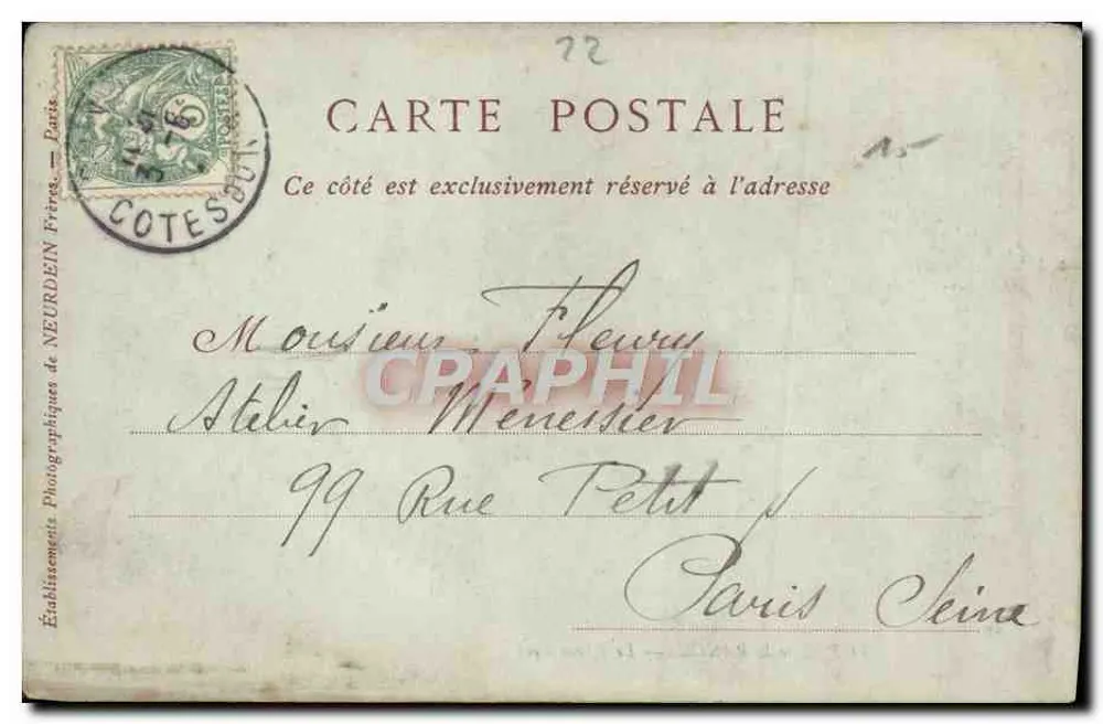 BORDS van de RANCE. — De Groene Eik — Collecties ND Fot - Achterkant