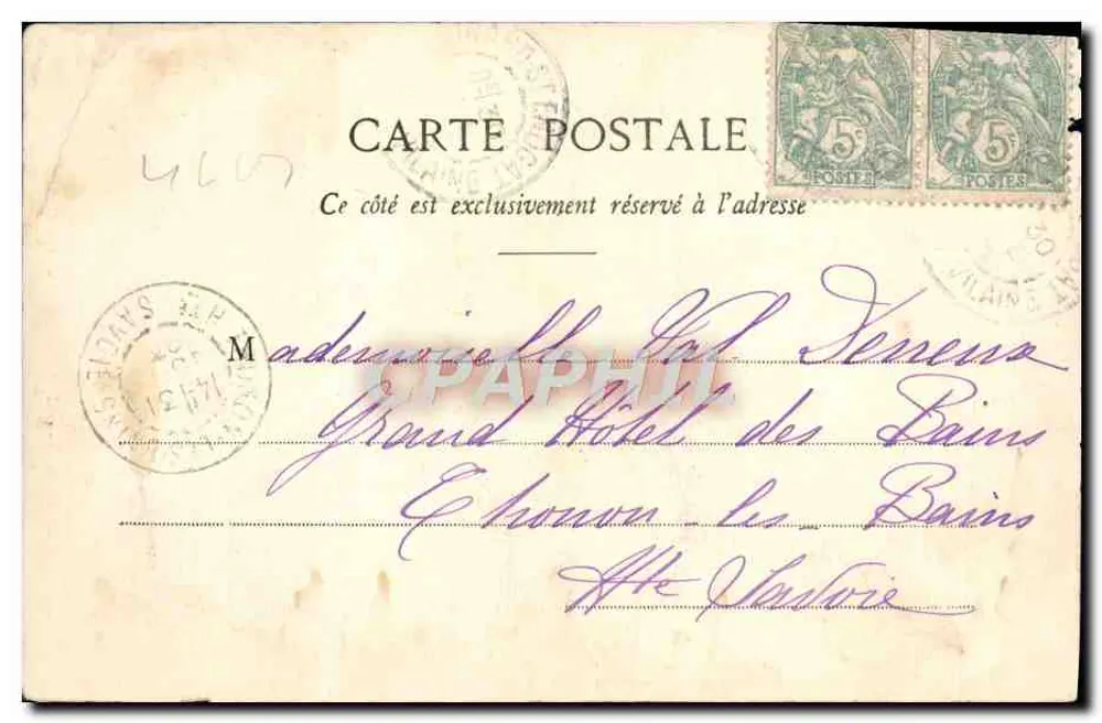 Dinan - A Estátua de Duguesclin — G. F. - n°1388 - Verso