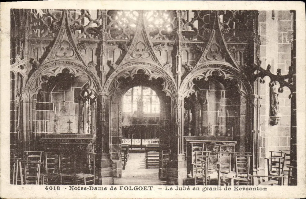 Notre-Dame de FOLGOET — Der Jubé aus dem Granit von Kersanton - Vorderseite