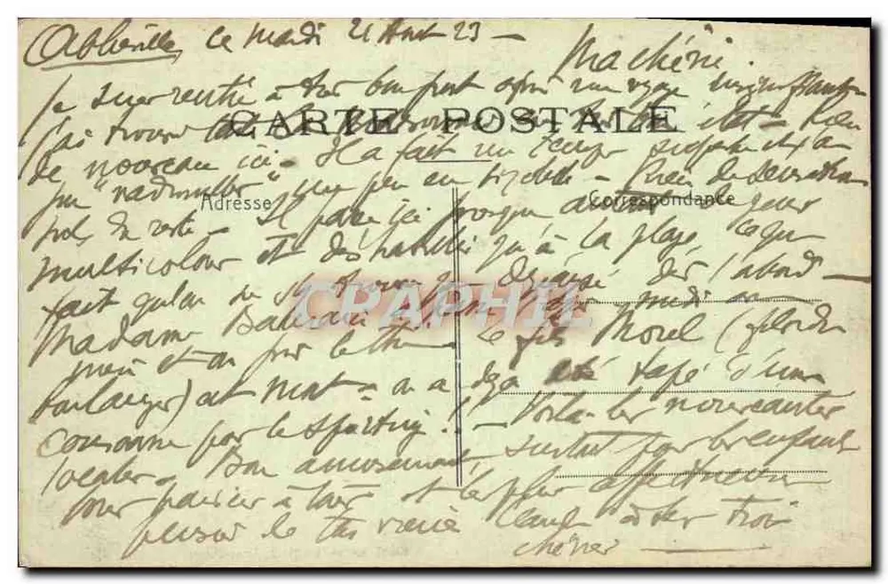 Châtel-Guyon (Puy-de-Dôme) — Vista ao Norte — Cura Intestinal - Verso