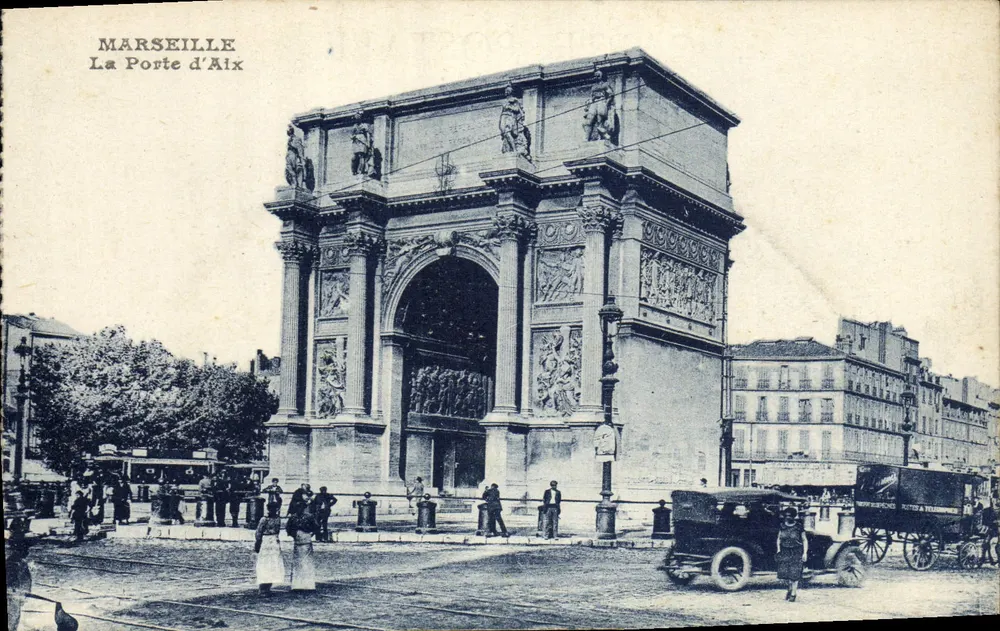 Marseille — A Porta de Aix — editor desconhecido - Frente