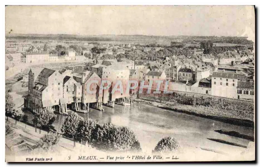 Meaux — View taken from the Town Hall — Visté Paris n°3 - Vorderseite