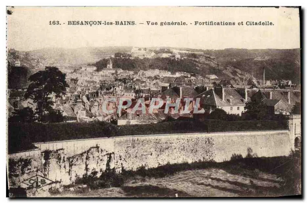 Besançon-les-Bains — Allgemeiner Blick — Befestigungen und Zitadelle. - Vorderseite