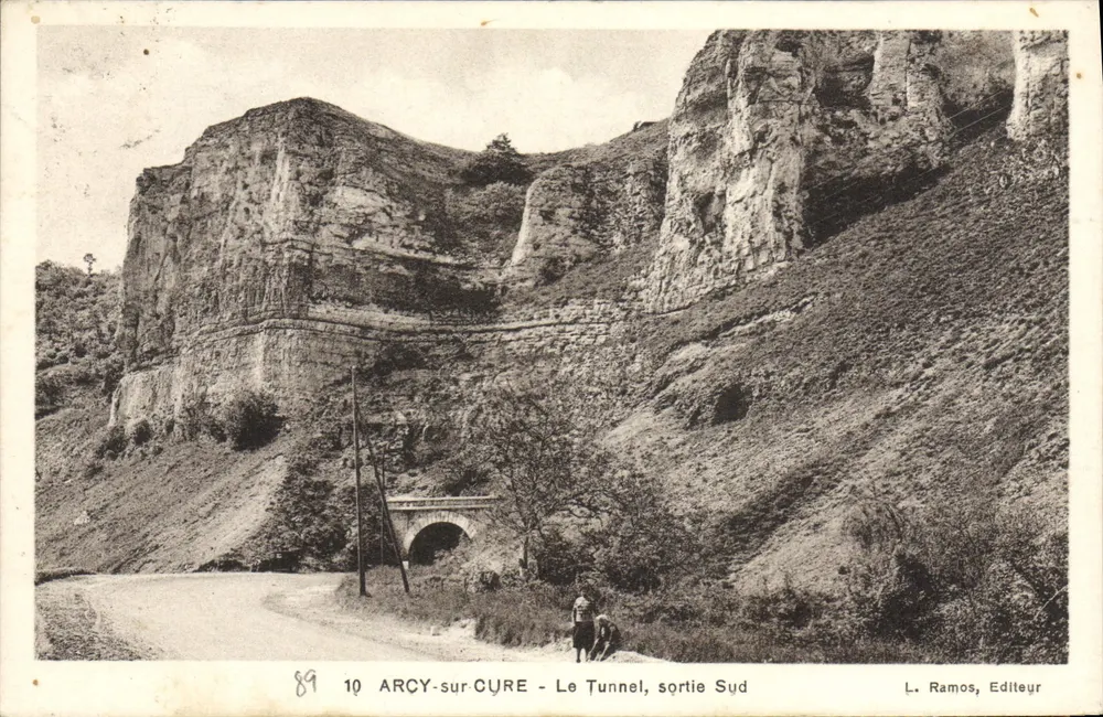 Arcy-sur-Cure — O Túnel, saída Sul — L. Ramos, Editor - Frente