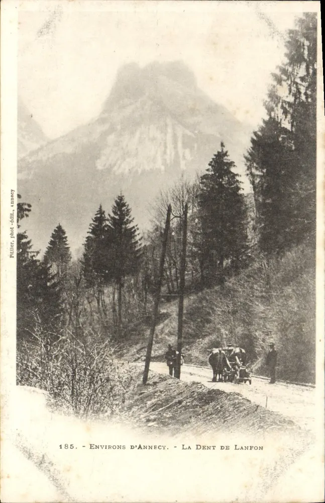 Umgebung von Annecy — La Dent de Lanfon — Pütter, phot.-edit., Annecy, Nr. 185 - Vorderseite