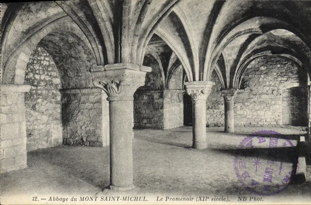 Abtei MONT SAINT-MICHEL — Der Promenoir (12. Jahrhundert) — ND Phot. n°12 - Vorderseite