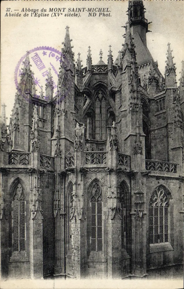 Abtei Mont Saint-Michel — Kirchenhalle (15. Jahrhundert) — ND Fotografie - Vorderseite
