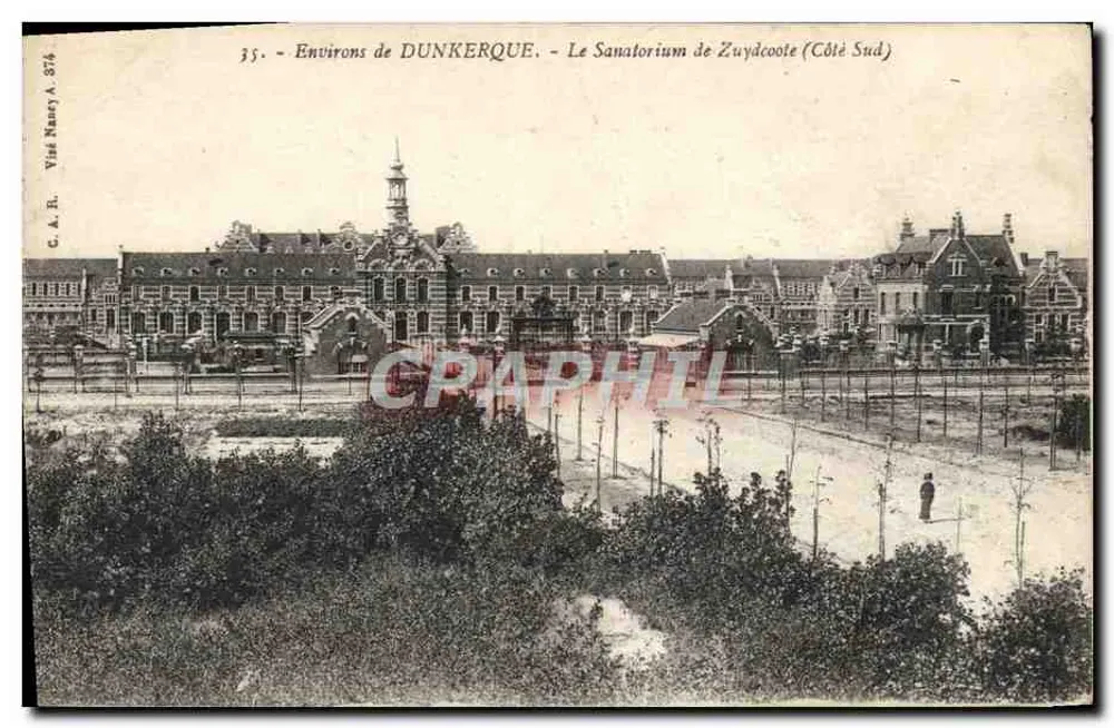 Okręg Dunkerque — Sanatorium Zuydc oote (Strona Południowa) — G. A. B. — N° 376 - Awers