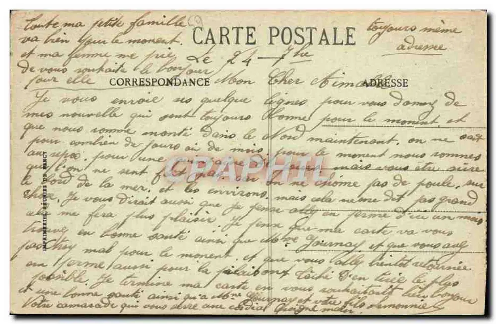 Okręg Dunkerque — Sanatorium Zuydc oote (Strona Południowa) — G. A. B. — N° 376 - Rewers