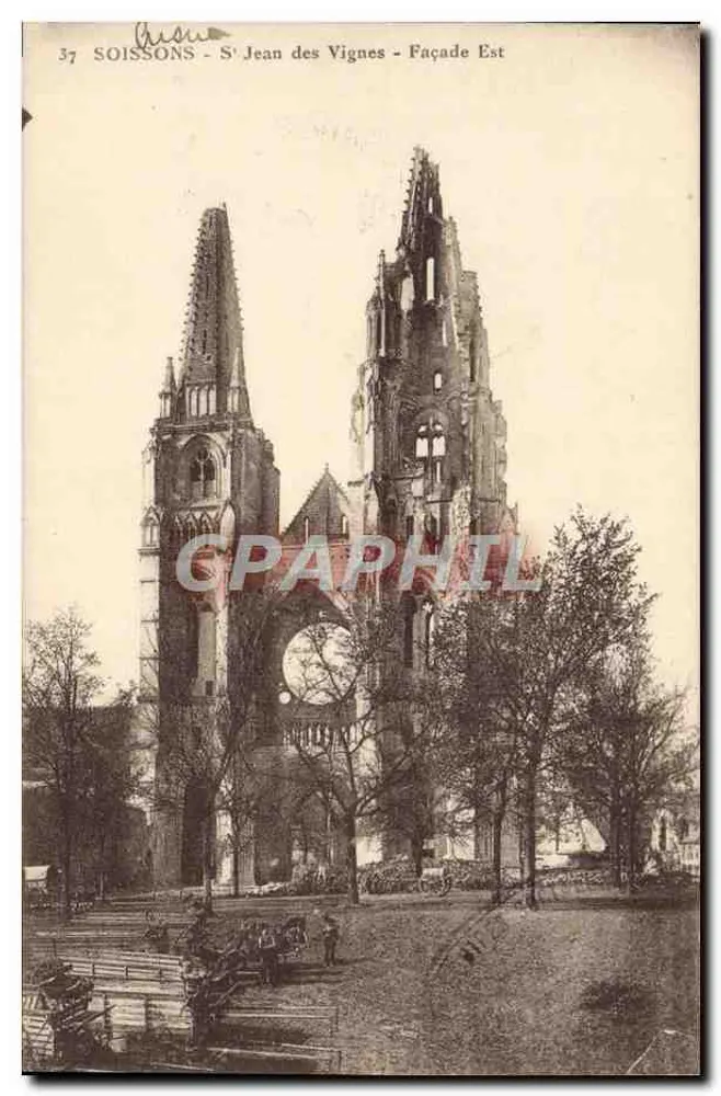 Soissons - Saint-Jean-des-Vignes - Ostfassade - Vorderseite