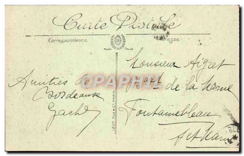 Bordeaux — A Torre St-Michel — Editor Lévy Fils & Cie, n°29 - Verso